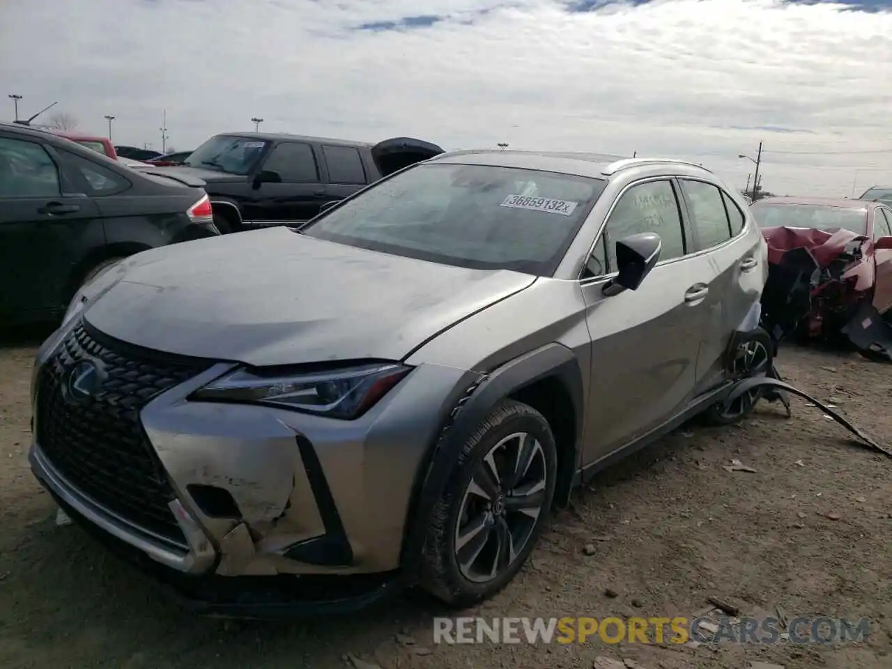 2 Photograph of a damaged car JTHU9JBH0K2018231 LEXUS UX 250H 2019