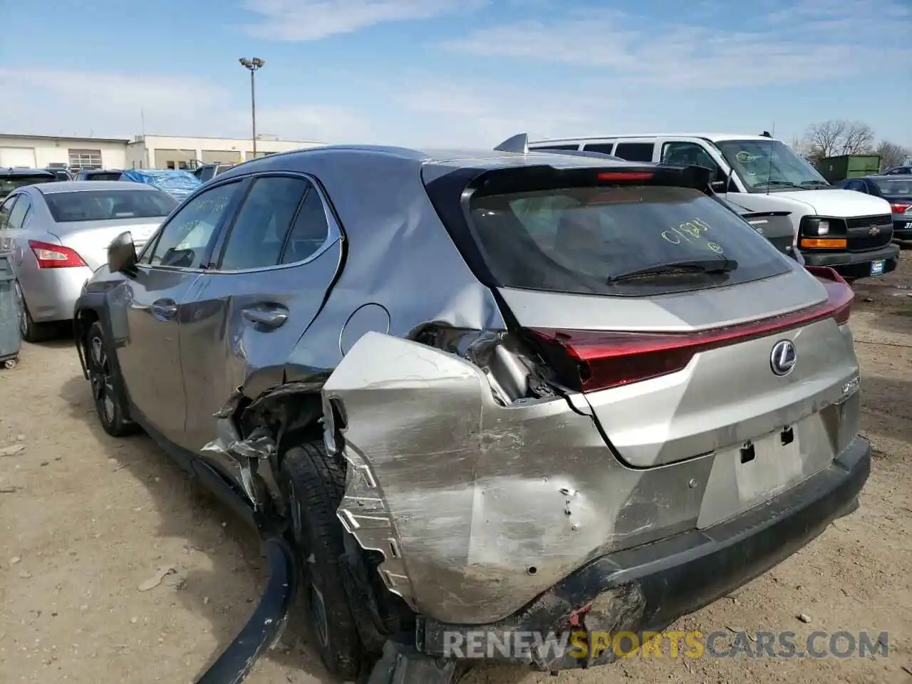 3 Photograph of a damaged car JTHU9JBH0K2018231 LEXUS UX 250H 2019