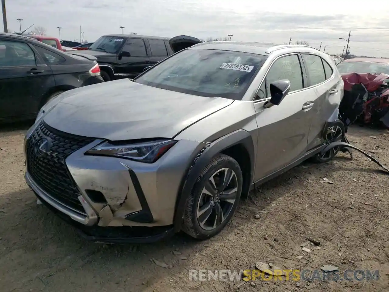 9 Фотография поврежденного автомобиля JTHU9JBH0K2018231 LEXUS UX 250H 2019