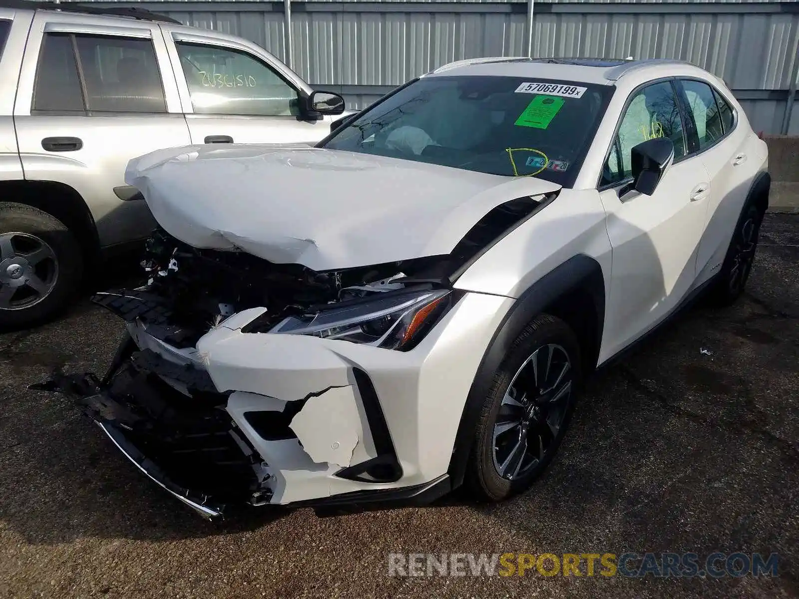 2 Photograph of a damaged car JTHU9JBH1K2002653 LEXUS UX 250H 2019