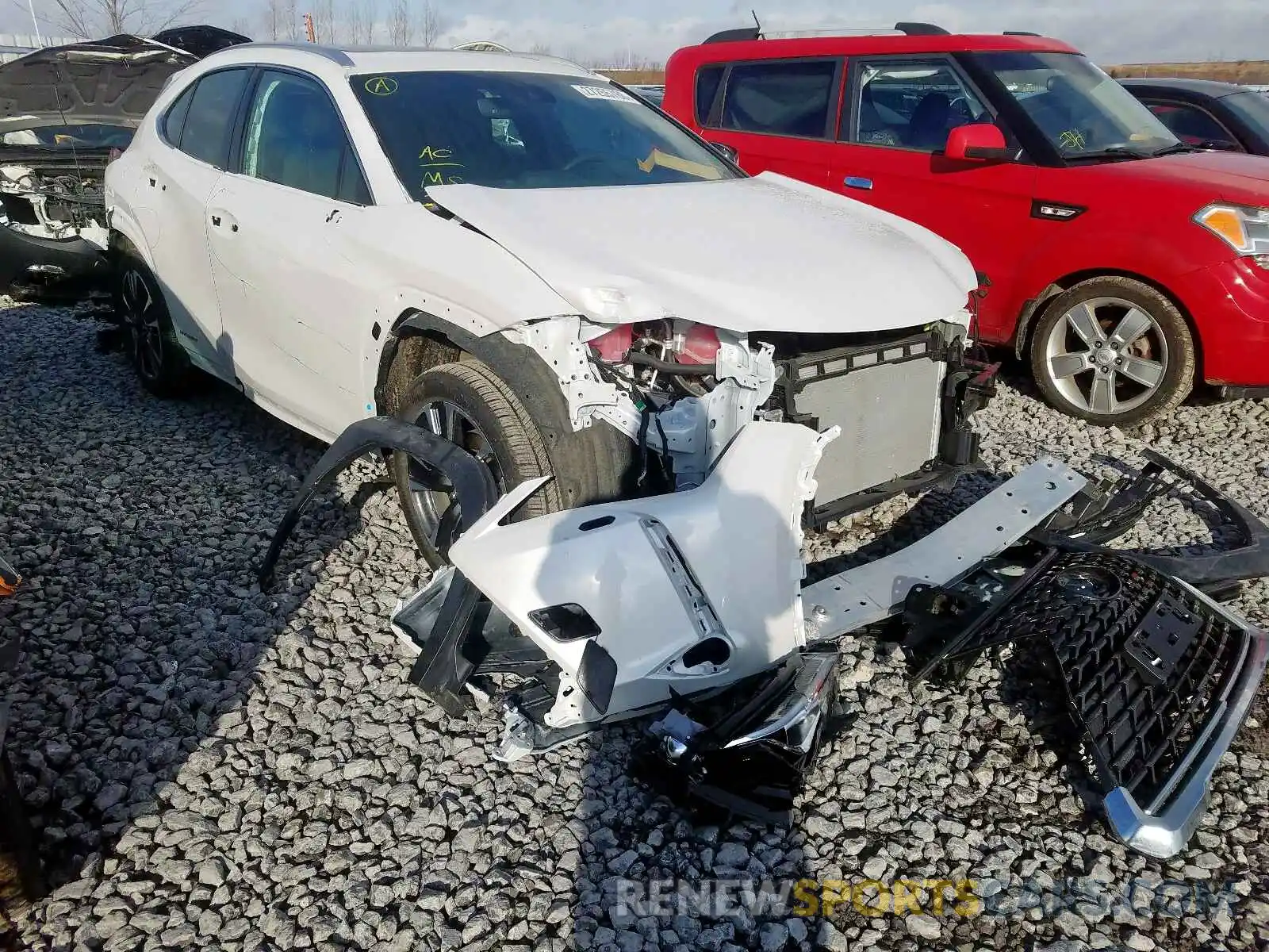 1 Photograph of a damaged car JTHU9JBH1K2003639 LEXUS UX 250H 2019