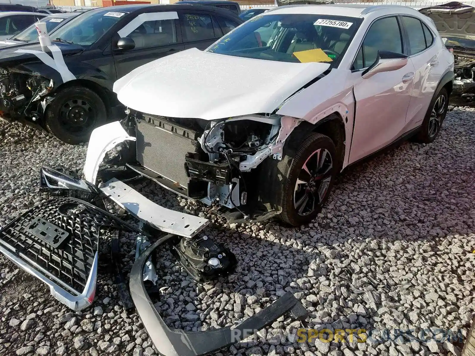 2 Photograph of a damaged car JTHU9JBH1K2003639 LEXUS UX 250H 2019