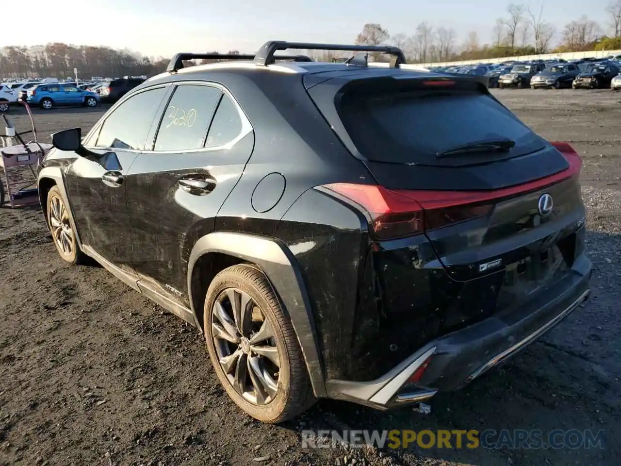 3 Photograph of a damaged car JTHU9JBH1K2007111 LEXUS UX 250H 2019