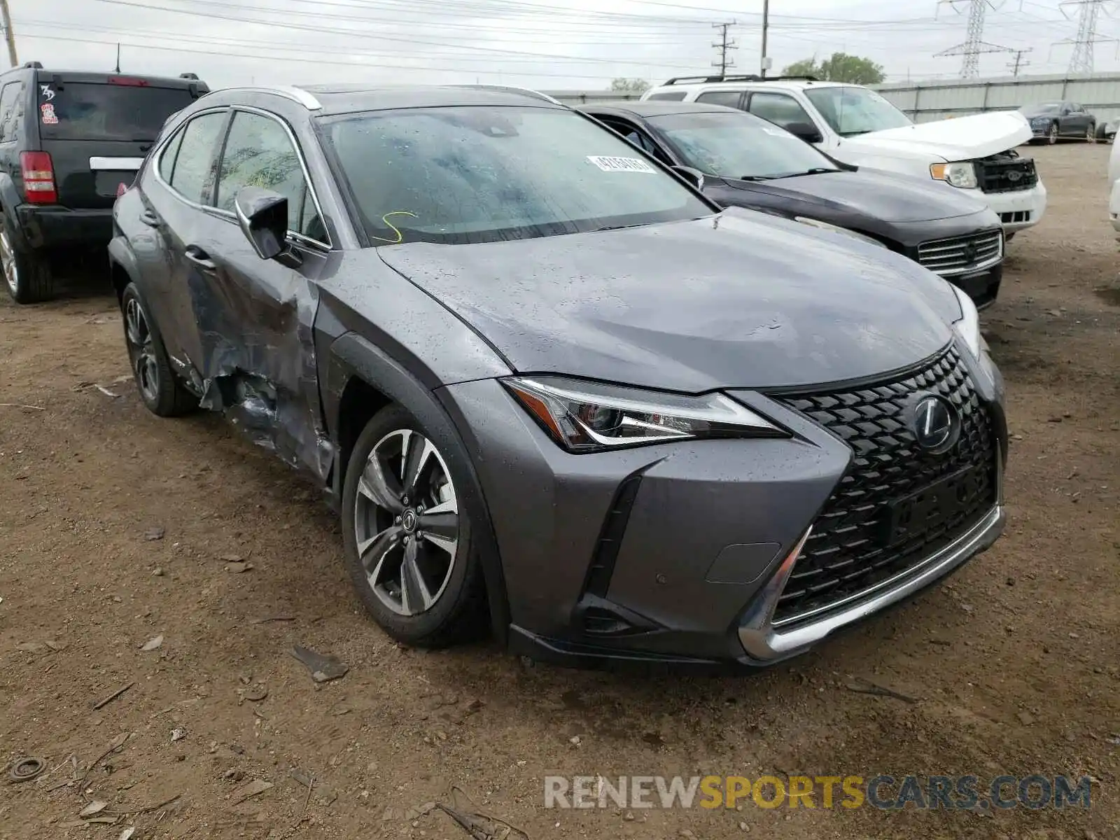 1 Фотография поврежденного автомобиля JTHU9JBH1K2013135 LEXUS UX 250H 2019