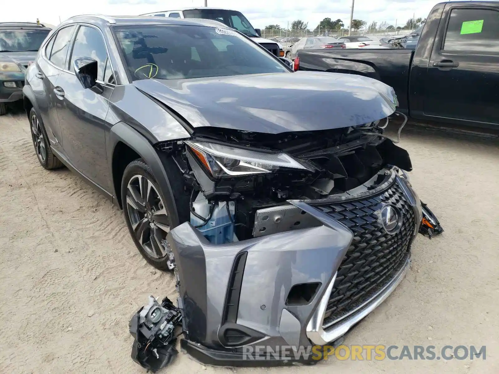 1 Photograph of a damaged car JTHU9JBH2K2009272 LEXUS UX 250H 2019