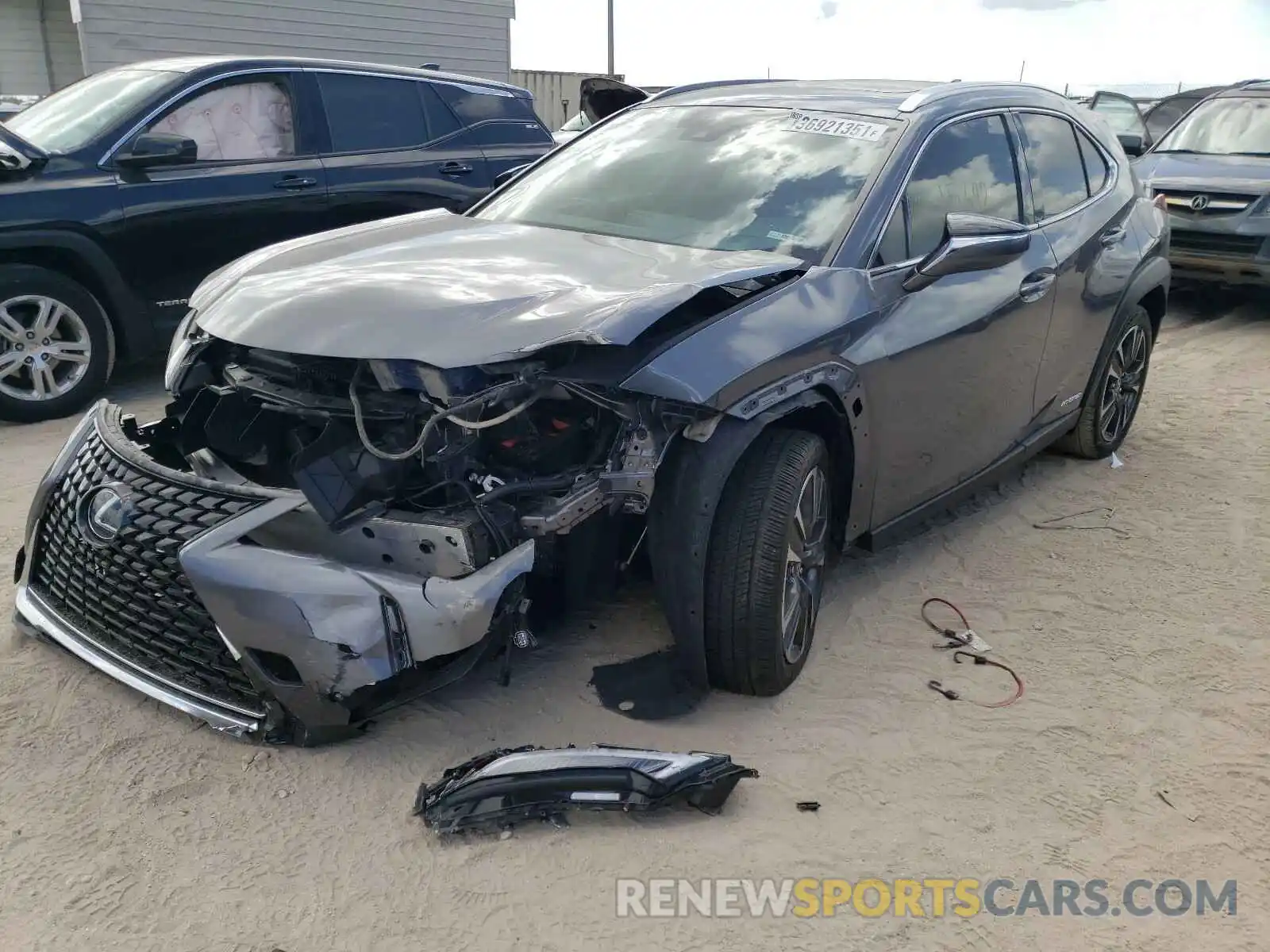 2 Photograph of a damaged car JTHU9JBH2K2009272 LEXUS UX 250H 2019