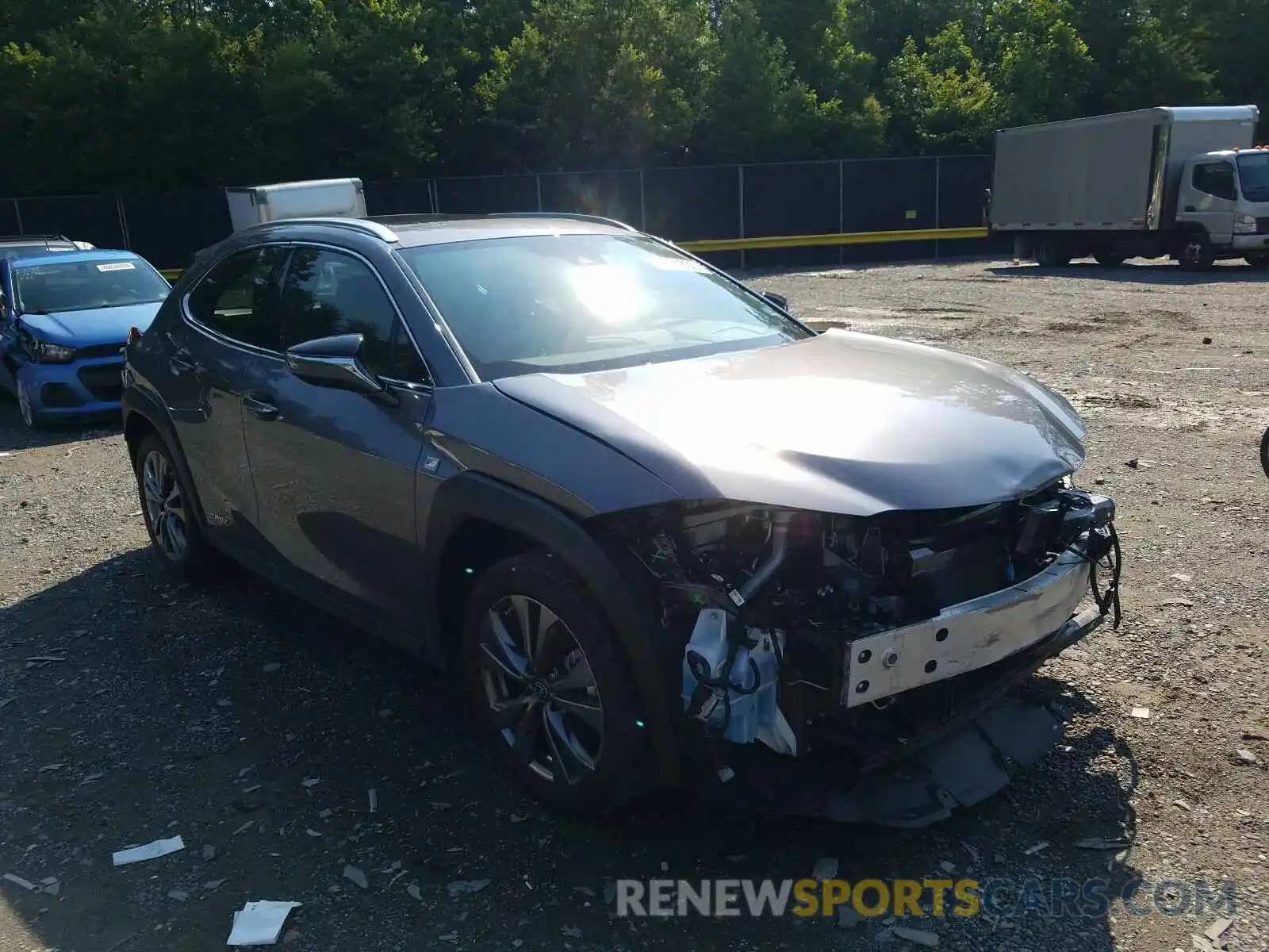 1 Photograph of a damaged car JTHU9JBH2K2015671 LEXUS UX 250H 2019