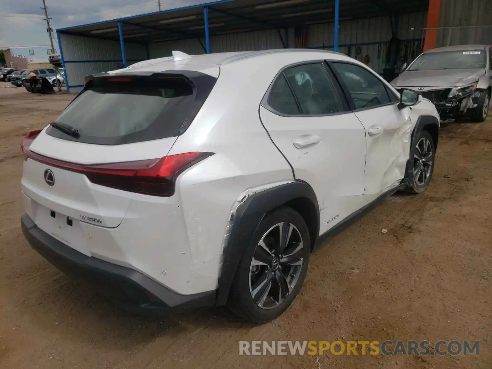 4 Фотография поврежденного автомобиля JTHU9JBH3K2014352 LEXUS UX 250H 2019