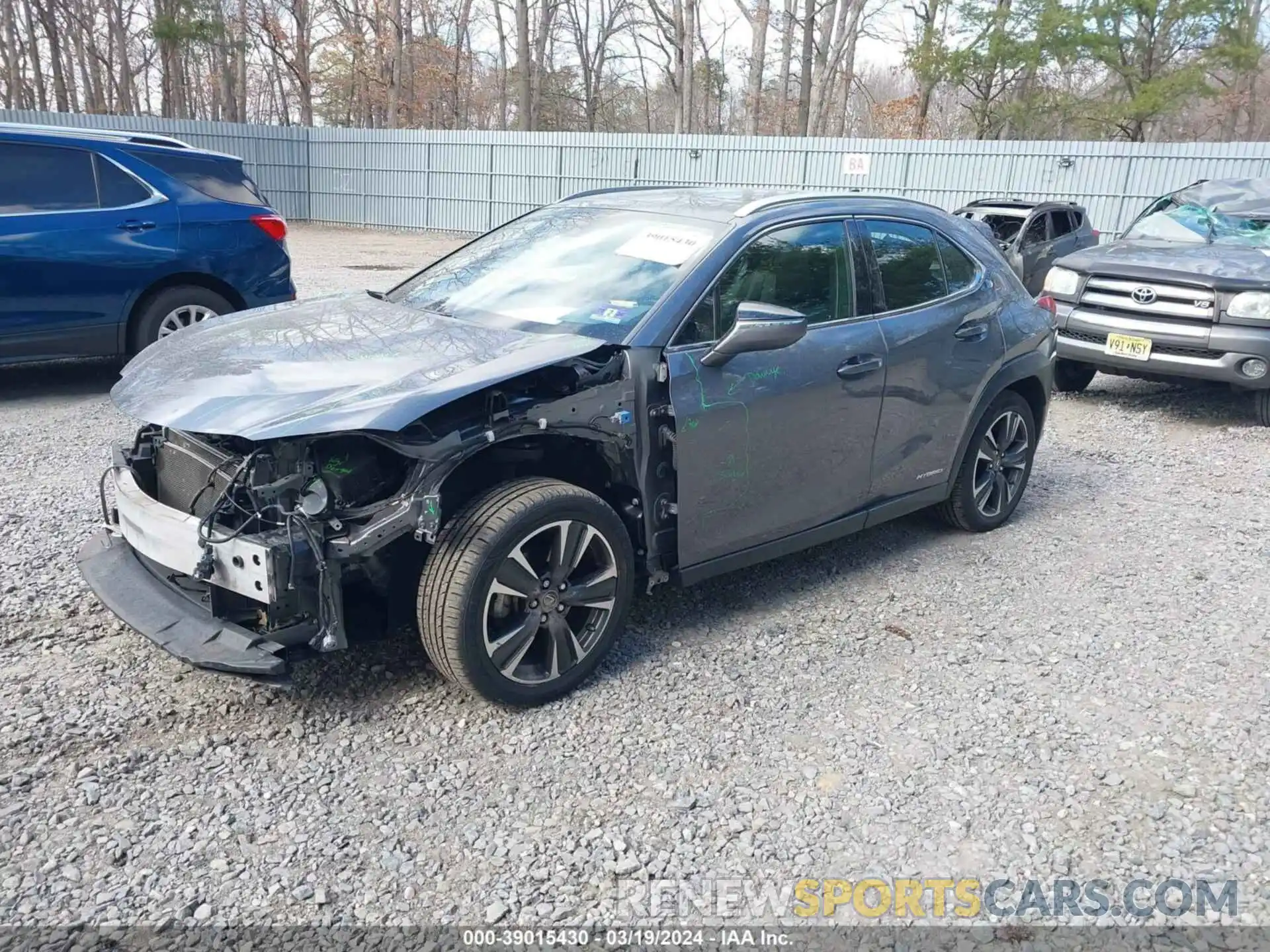 2 Photograph of a damaged car JTHU9JBH3K2014786 LEXUS UX 250H 2019