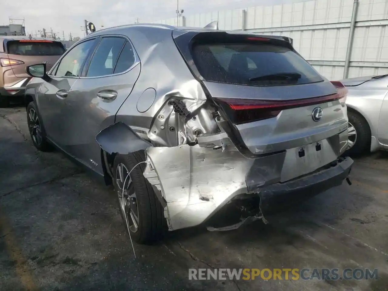 3 Photograph of a damaged car JTHU9JBH3K2014853 LEXUS UX 250H 2019