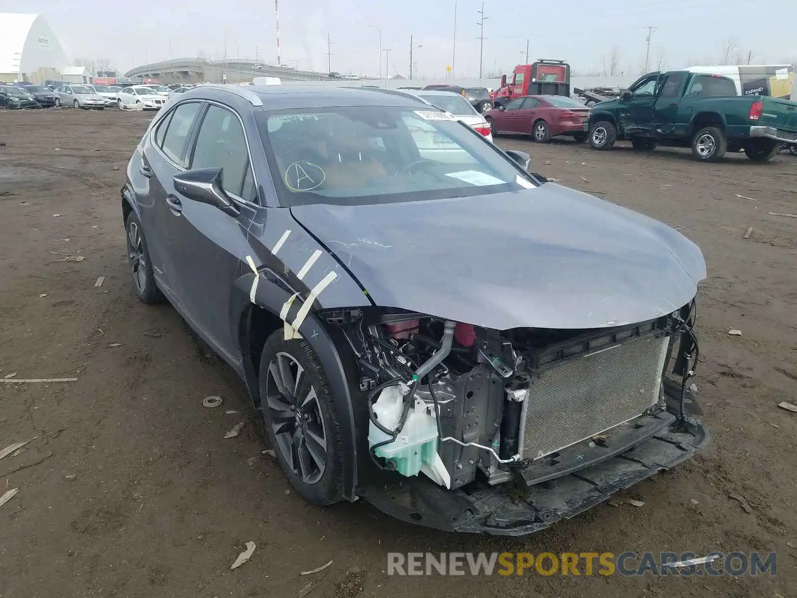 1 Photograph of a damaged car JTHU9JBH3K2016232 LEXUS UX 250H 2019