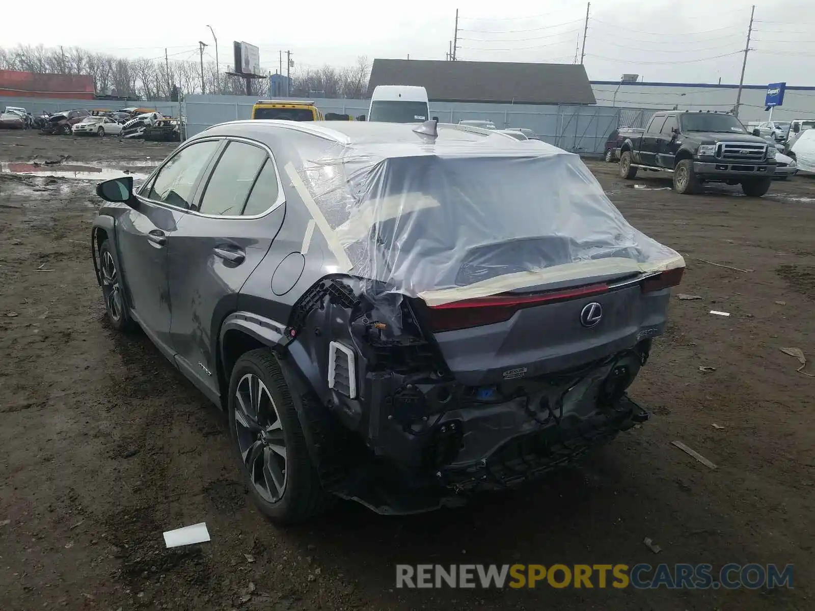 3 Photograph of a damaged car JTHU9JBH3K2016232 LEXUS UX 250H 2019