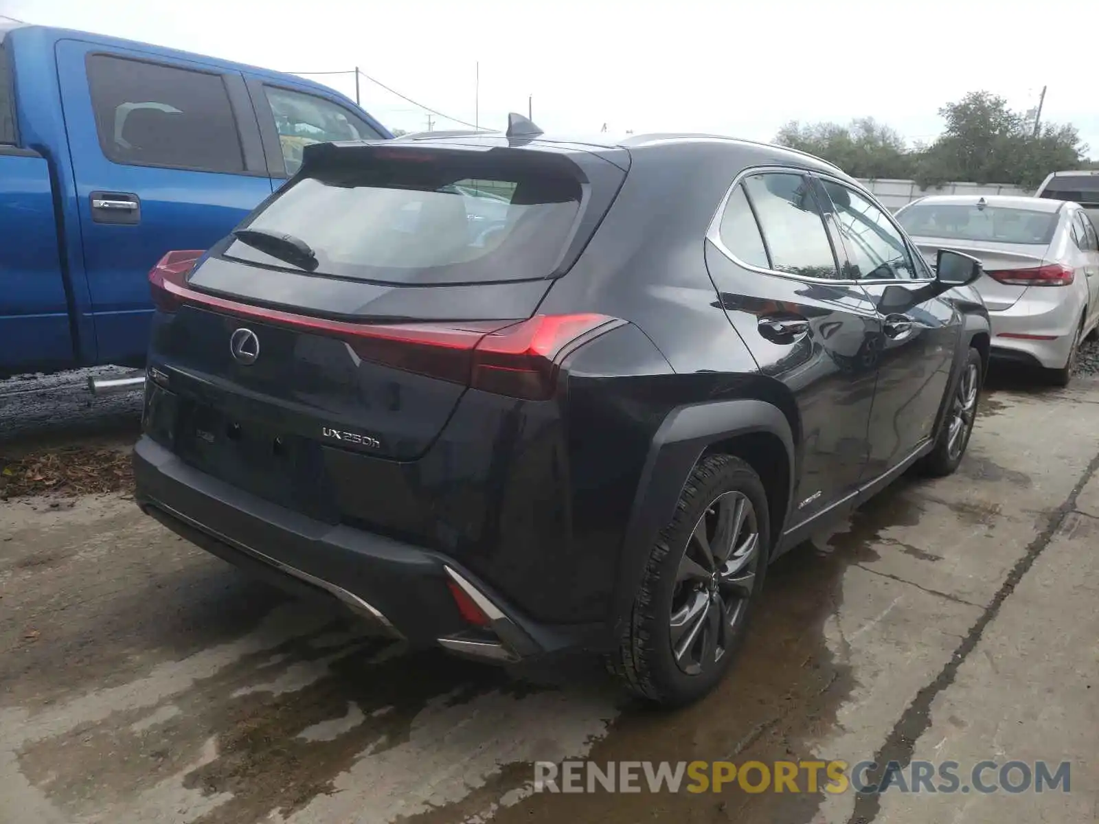 4 Фотография поврежденного автомобиля JTHU9JBH3K2019924 LEXUS UX 250H 2019