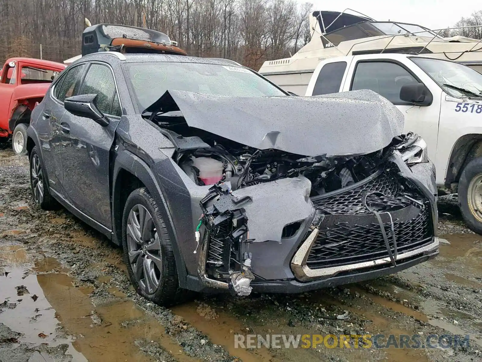 1 Фотография поврежденного автомобиля JTHU9JBH4K2000525 LEXUS UX 250H 2019