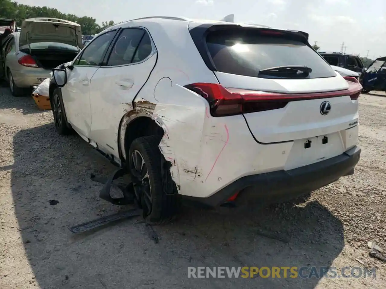 3 Photograph of a damaged car JTHU9JBH4K2010567 LEXUS UX 250H 2019