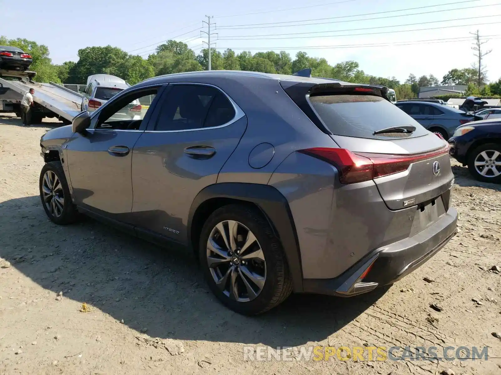 3 Фотография поврежденного автомобиля JTHU9JBH4K2015896 LEXUS UX 250H 2019