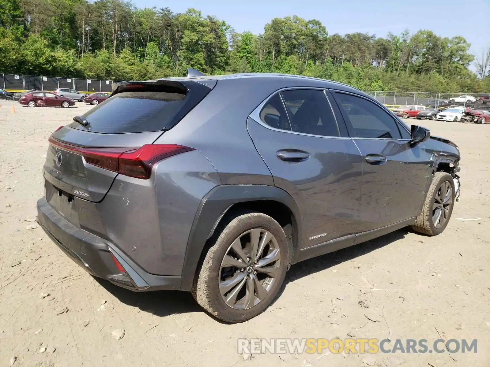 4 Фотография поврежденного автомобиля JTHU9JBH4K2015896 LEXUS UX 250H 2019