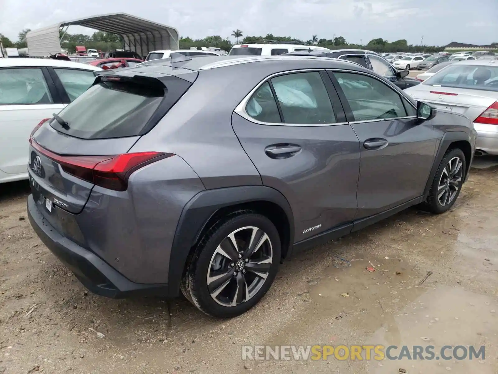 4 Фотография поврежденного автомобиля JTHU9JBH4K2018510 LEXUS UX 250H 2019