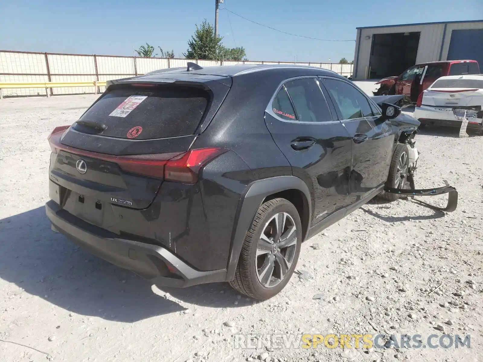 4 Фотография поврежденного автомобиля JTHU9JBH4K2018832 LEXUS UX 250H 2019