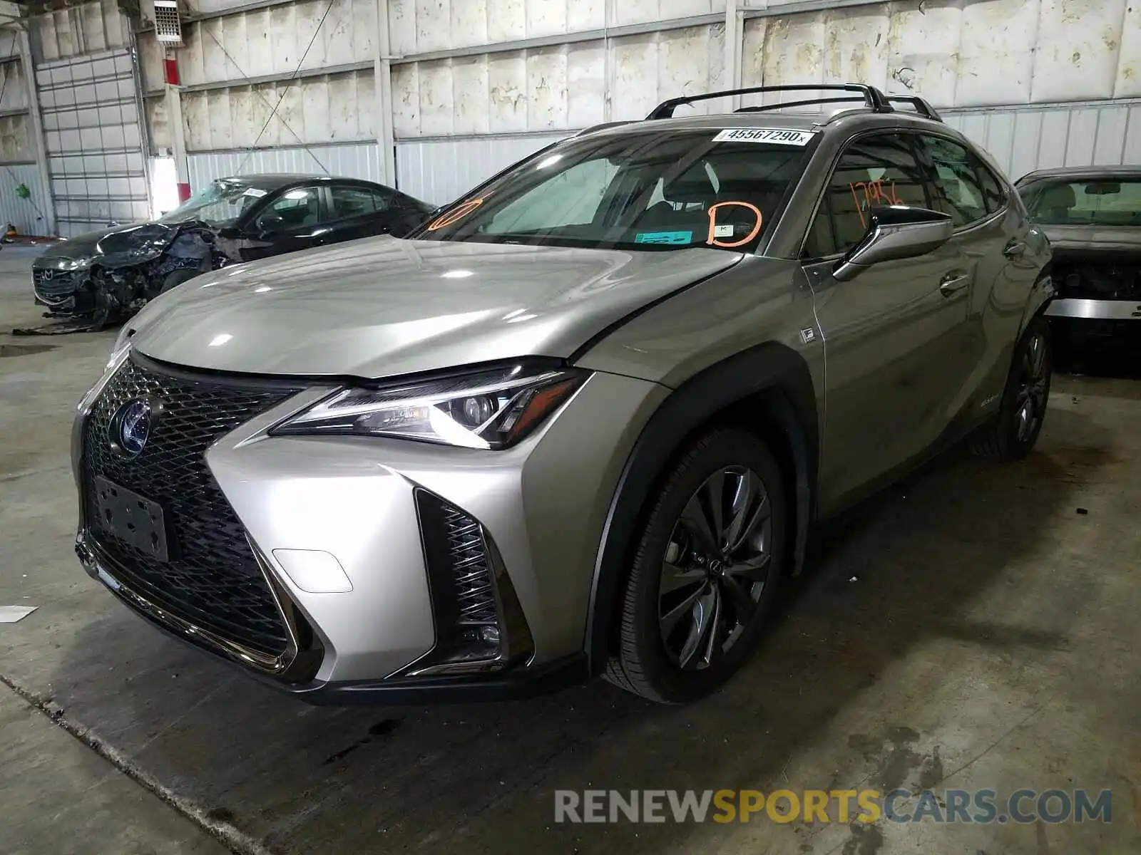 2 Photograph of a damaged car JTHU9JBH5K2001957 LEXUS UX 250H 2019