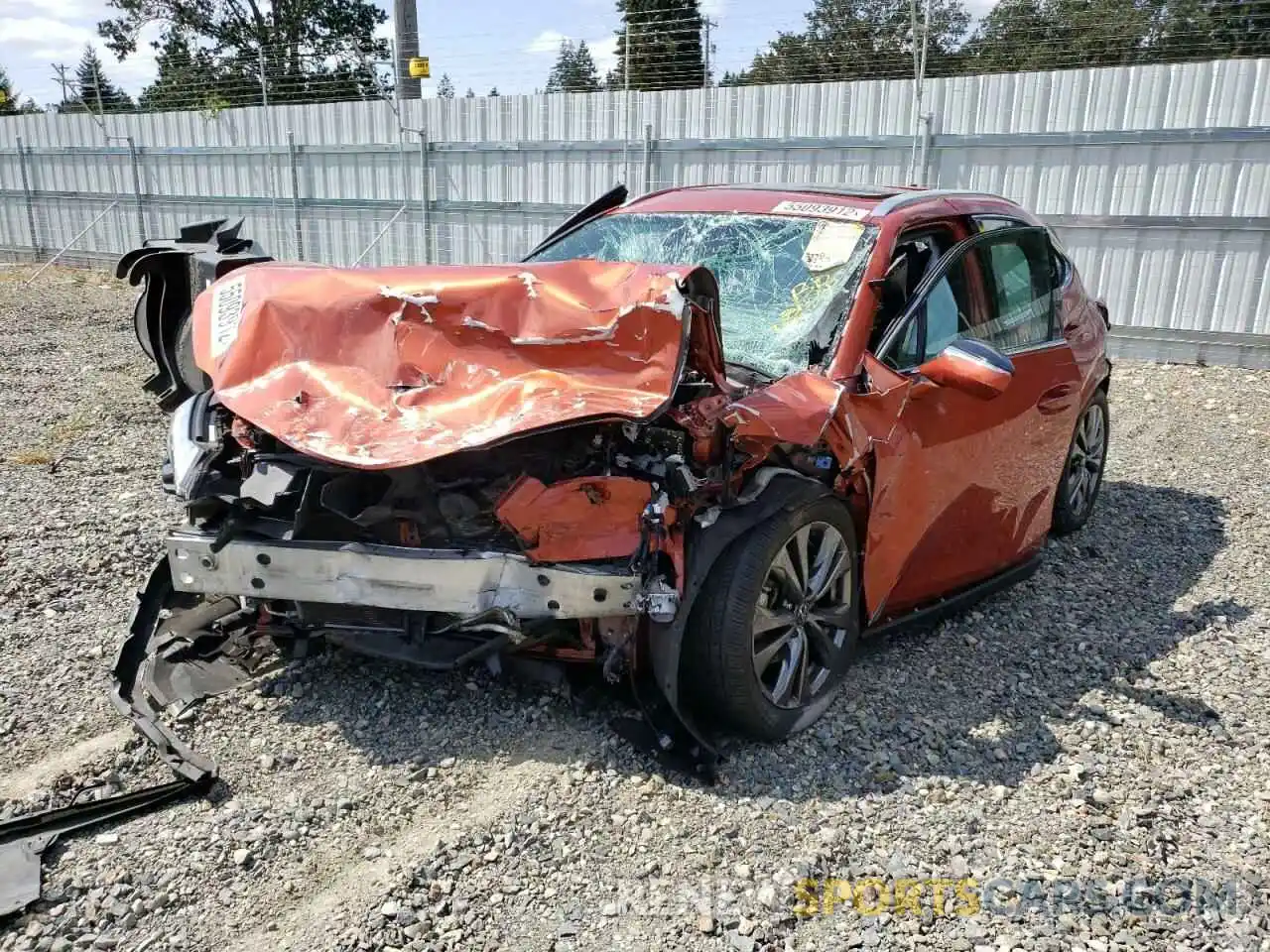 2 Photograph of a damaged car JTHU9JBH5K2002493 LEXUS UX 250H 2019