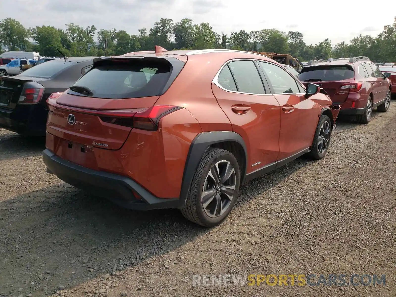 4 Фотография поврежденного автомобиля JTHU9JBH5K2003675 LEXUS UX 250H 2019