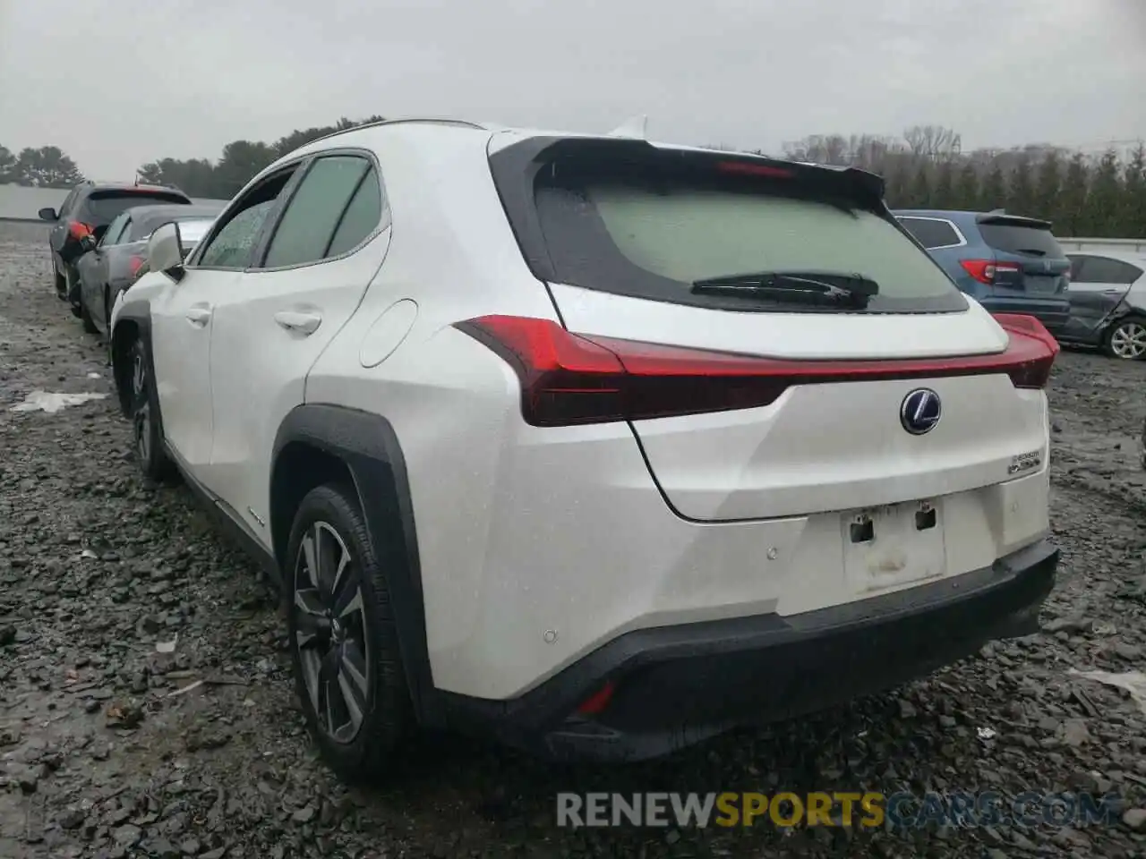 3 Фотография поврежденного автомобиля JTHU9JBH5K2006558 LEXUS UX 250H 2019