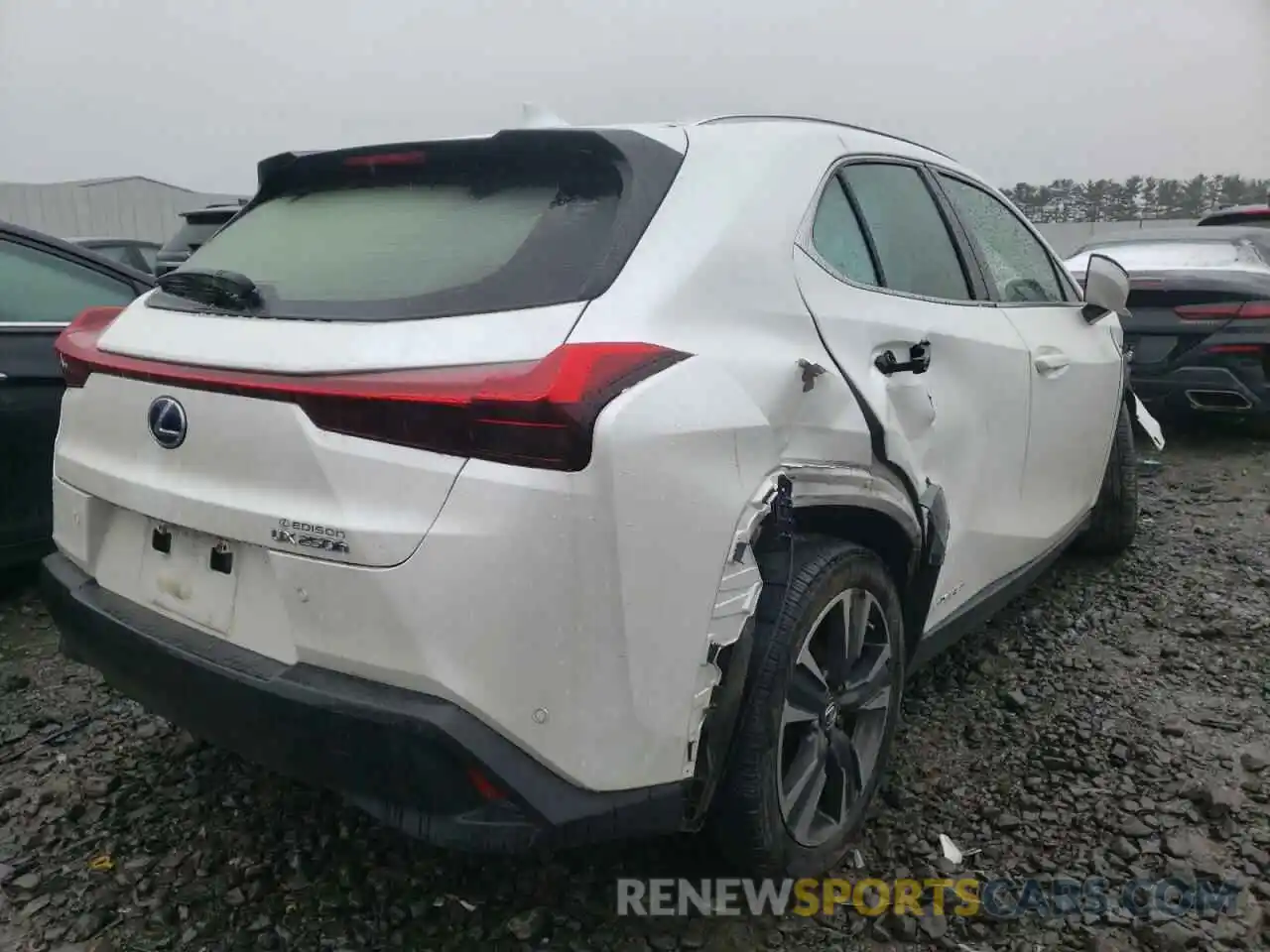 4 Фотография поврежденного автомобиля JTHU9JBH5K2006558 LEXUS UX 250H 2019