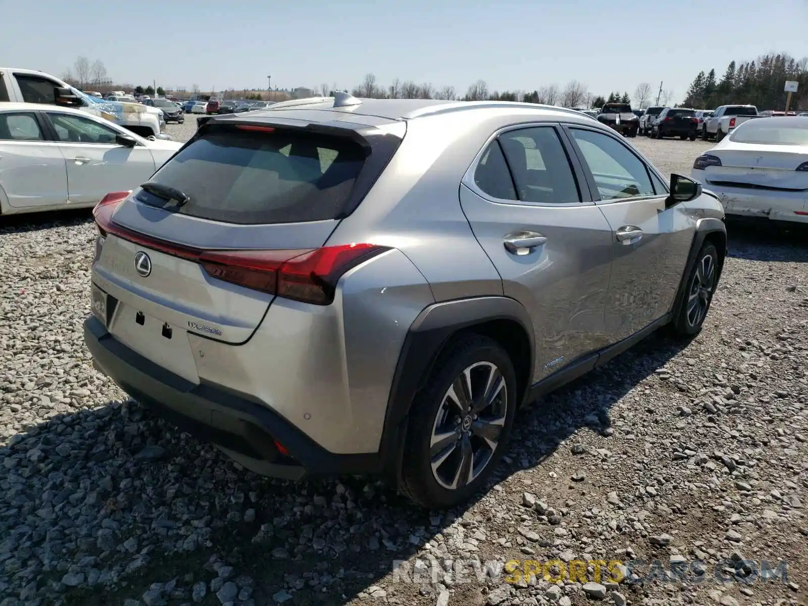 4 Фотография поврежденного автомобиля JTHU9JBH5K2009590 LEXUS UX 250H 2019