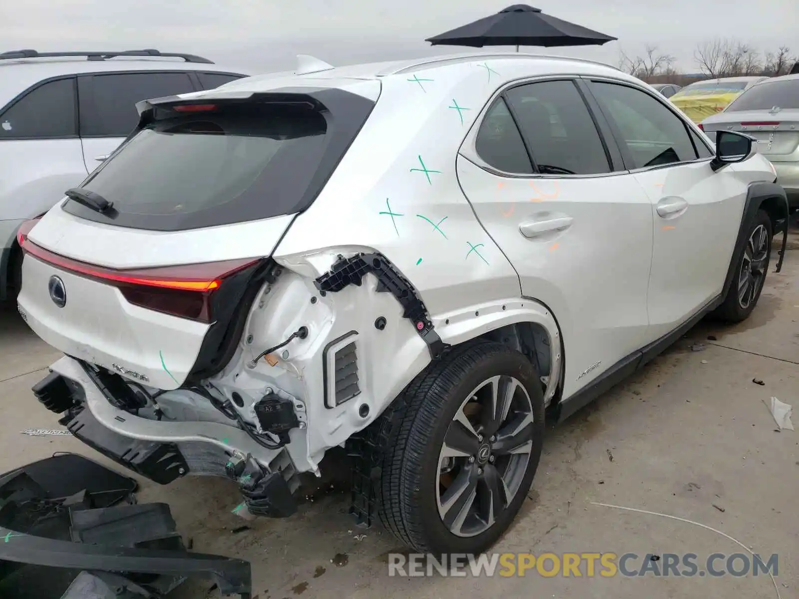 4 Photograph of a damaged car JTHU9JBH5K2010061 LEXUS UX 250H 2019