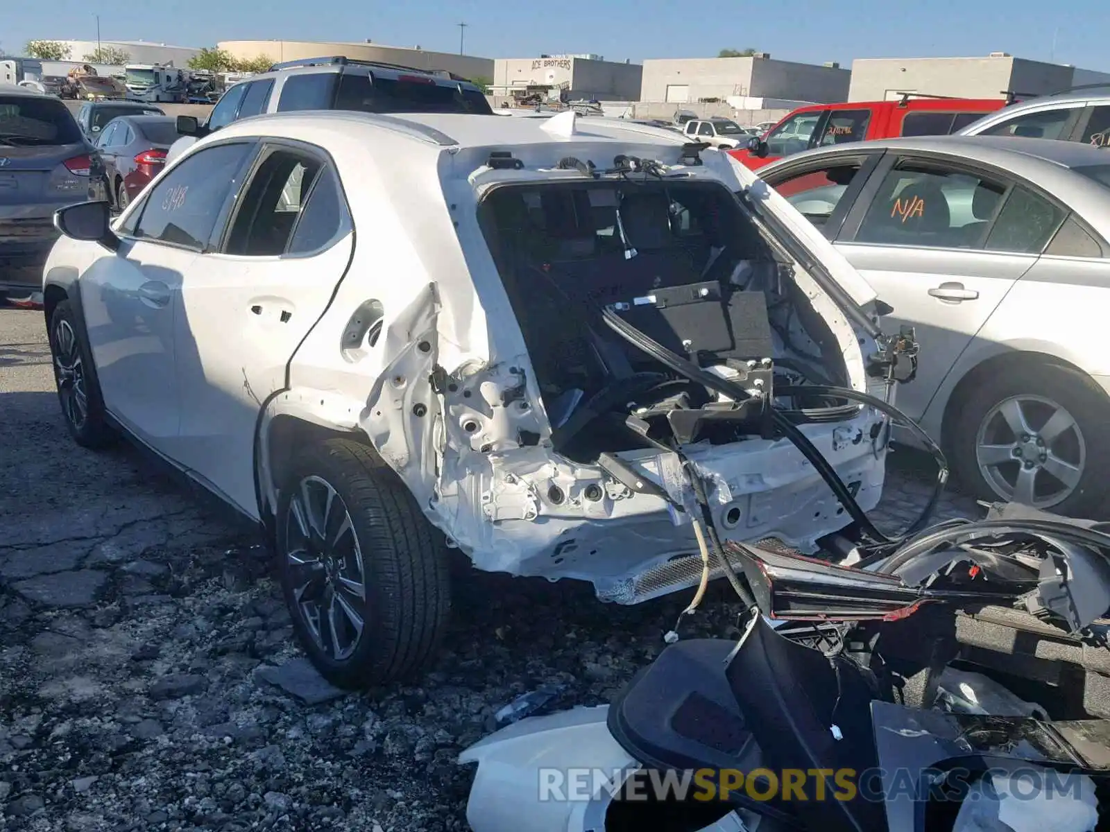 3 Photograph of a damaged car JTHU9JBH5K2010321 LEXUS UX 250H 2019