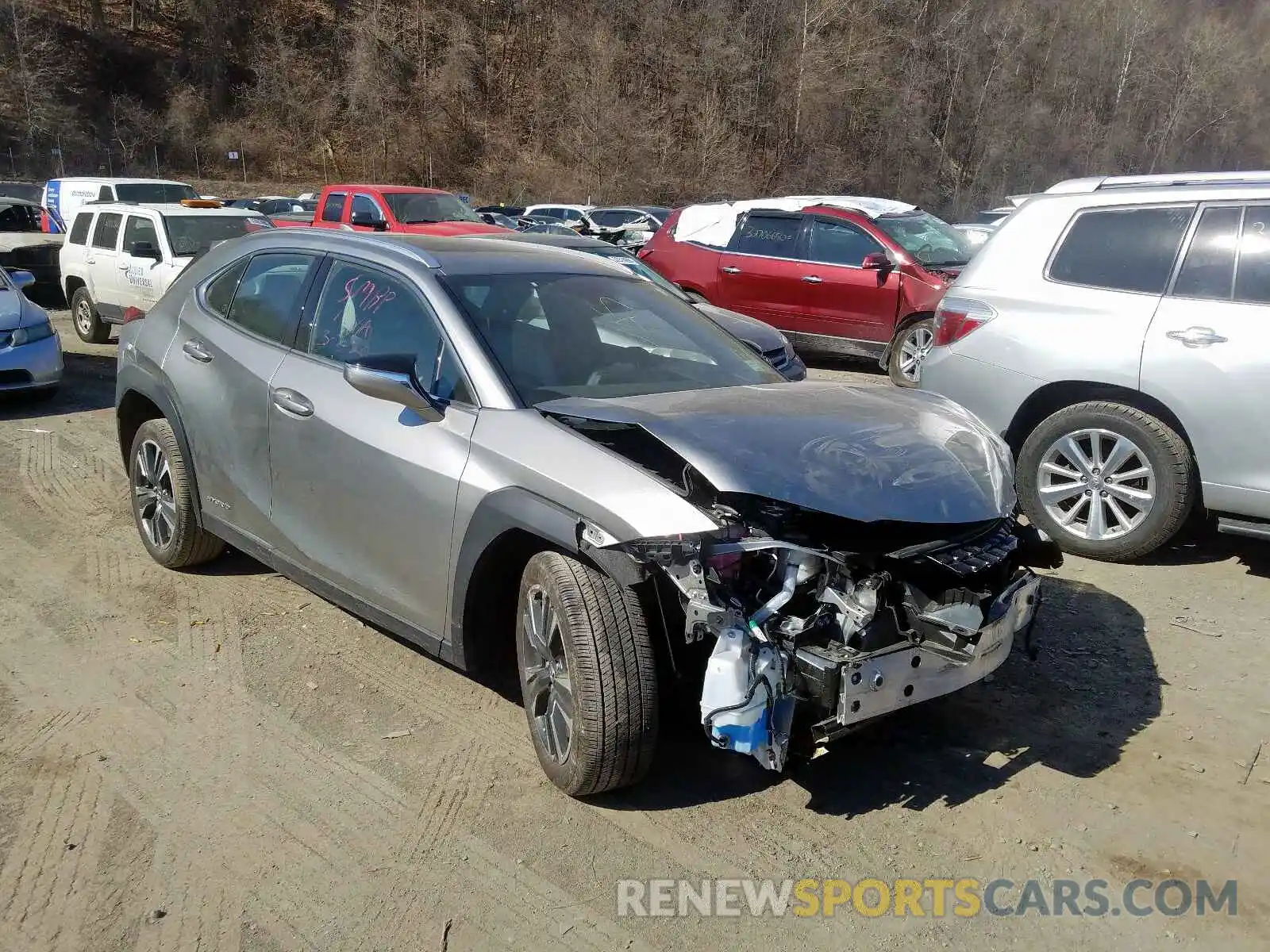 1 Photograph of a damaged car JTHU9JBH5K2010576 LEXUS UX 250H 2019