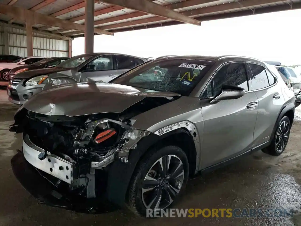 2 Photograph of a damaged car JTHU9JBH5K2013865 LEXUS UX 250H 2019