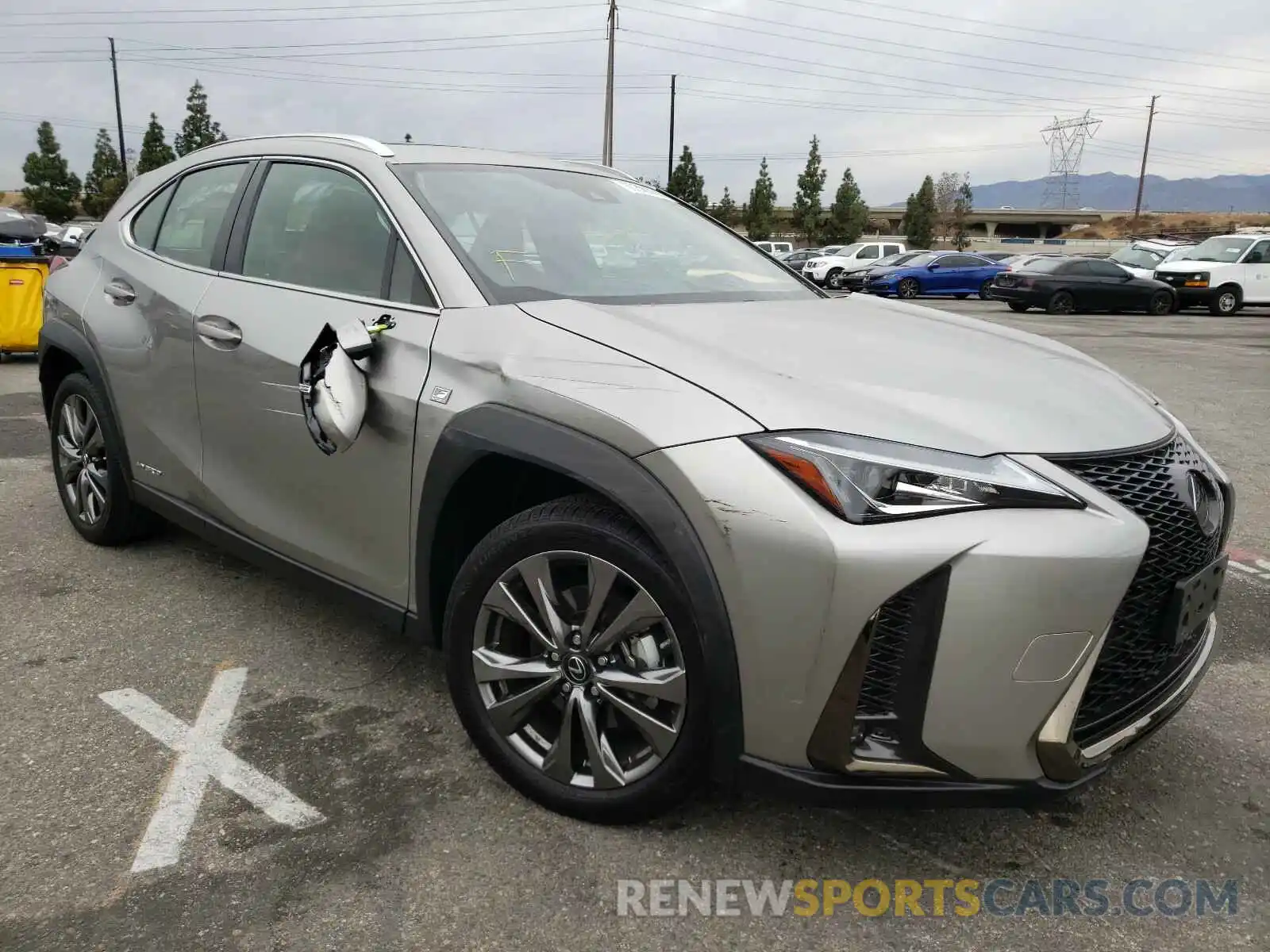 1 Photograph of a damaged car JTHU9JBH5K2018435 LEXUS UX 250H 2019