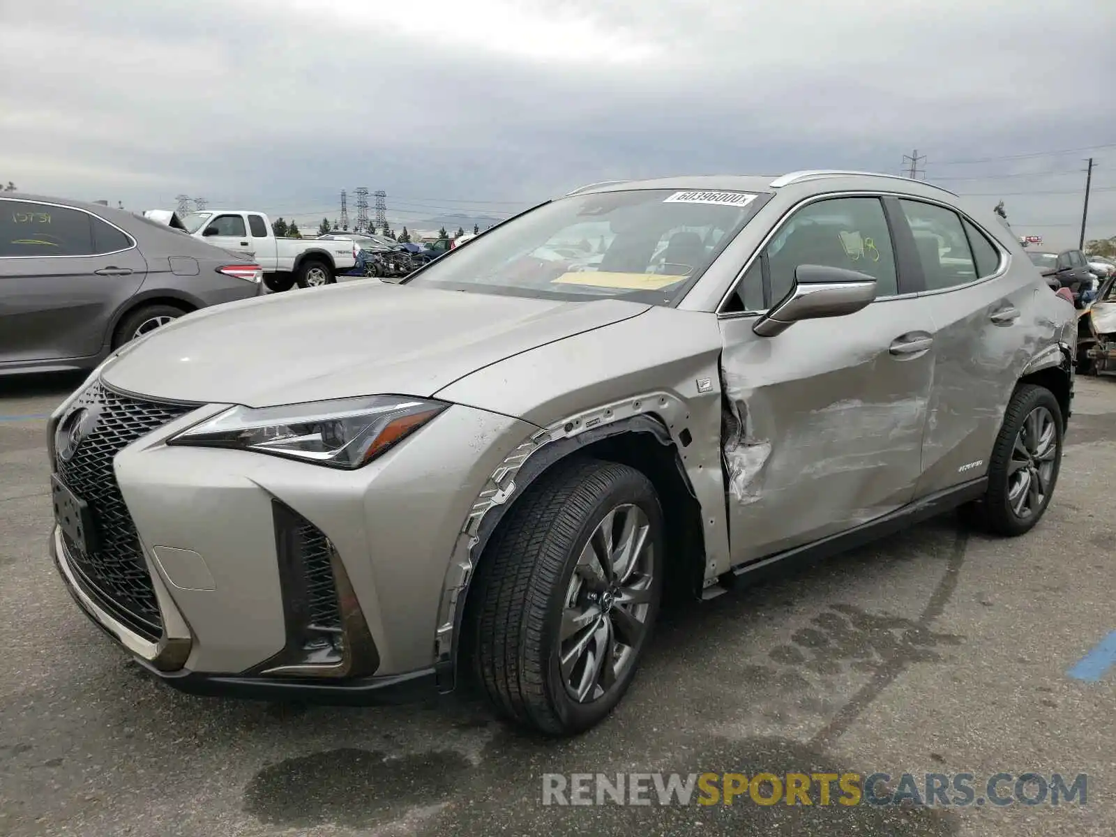 2 Photograph of a damaged car JTHU9JBH5K2018435 LEXUS UX 250H 2019