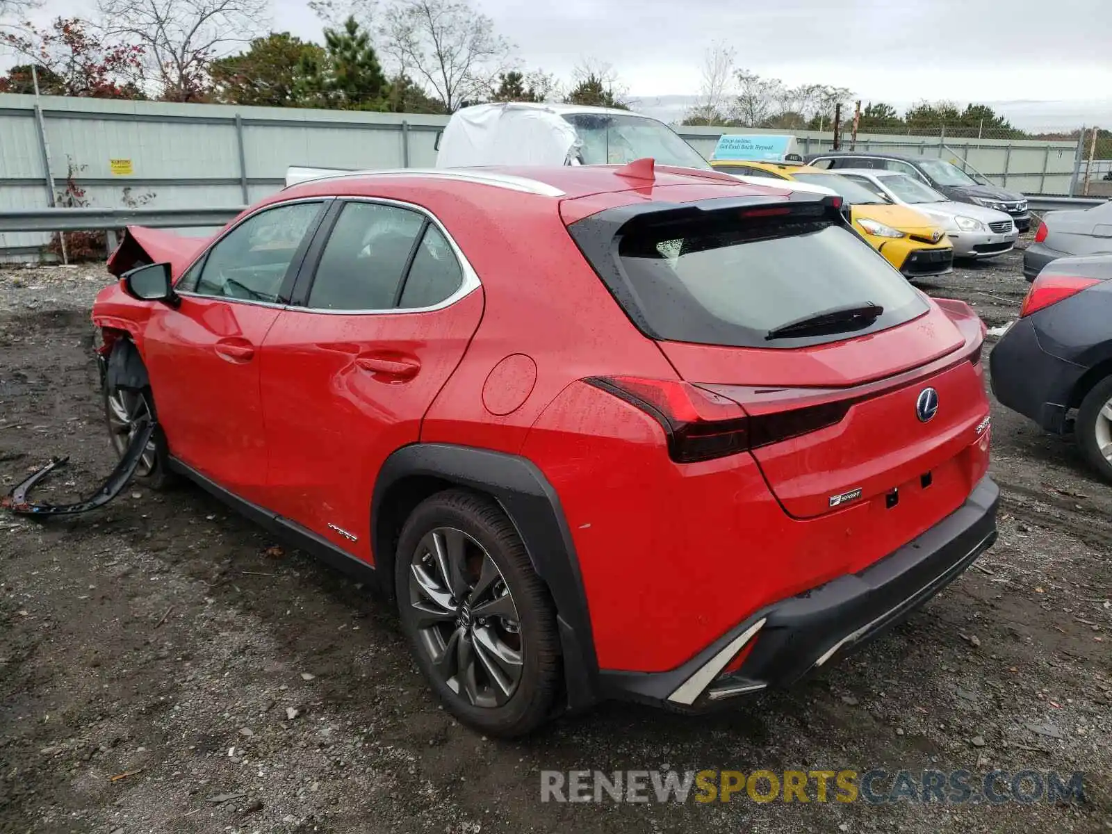 3 Фотография поврежденного автомобиля JTHU9JBH5K2019083 LEXUS UX 250H 2019