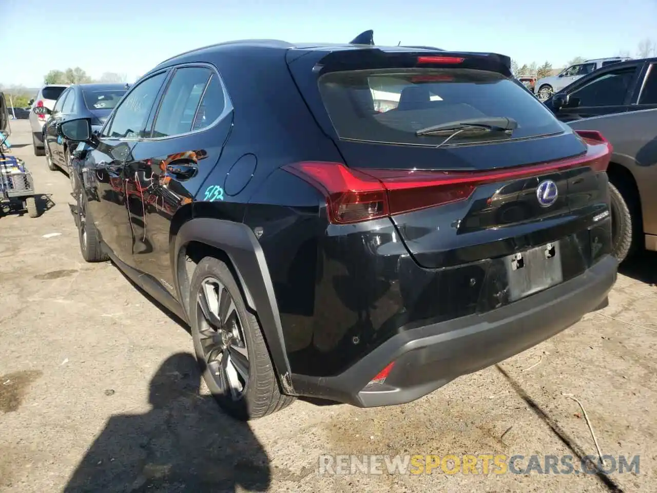 3 Фотография поврежденного автомобиля JTHU9JBH6K2002292 LEXUS UX 250H 2019