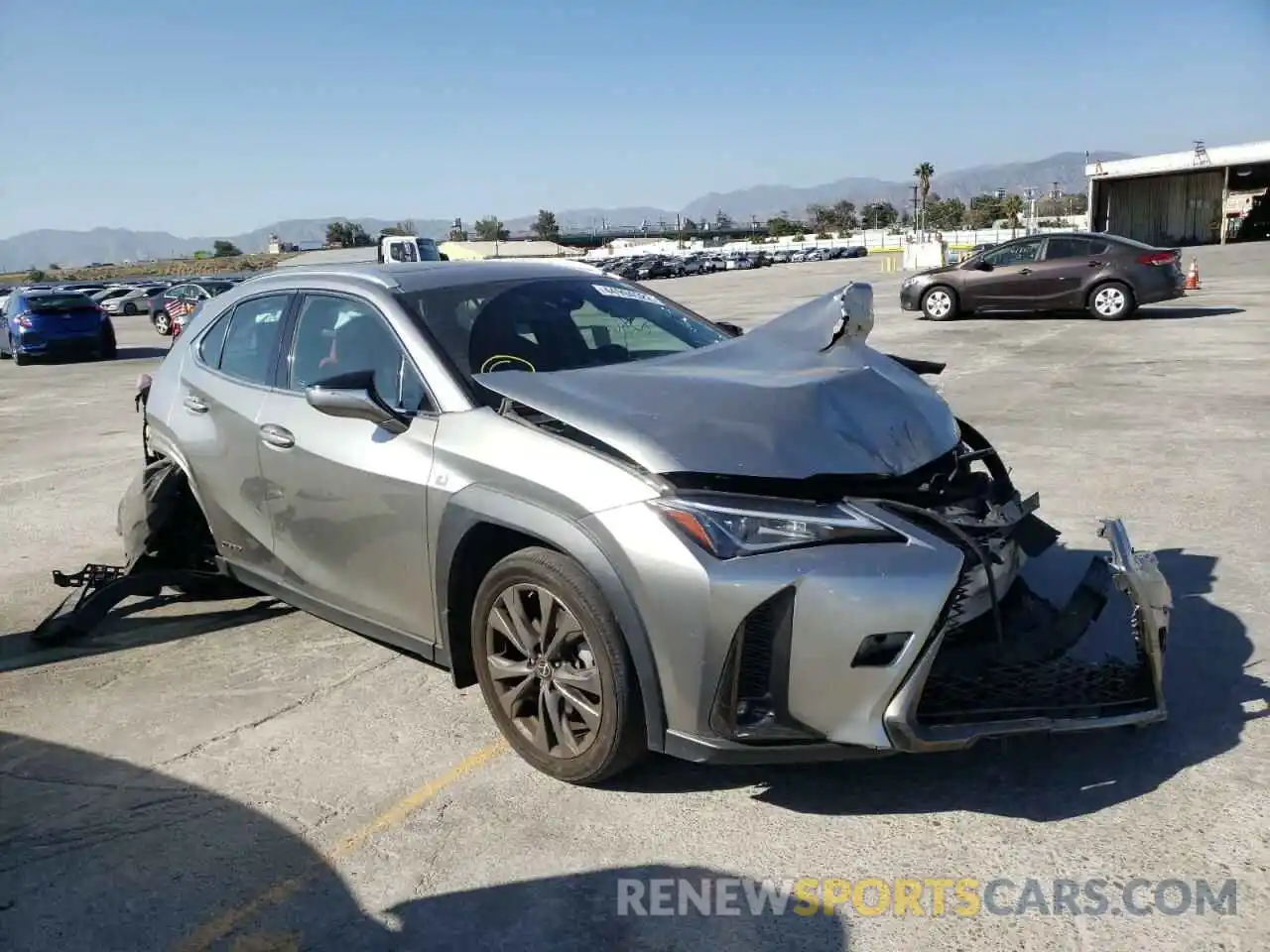 1 Photograph of a damaged car JTHU9JBH6K2009548 LEXUS UX 250H 2019