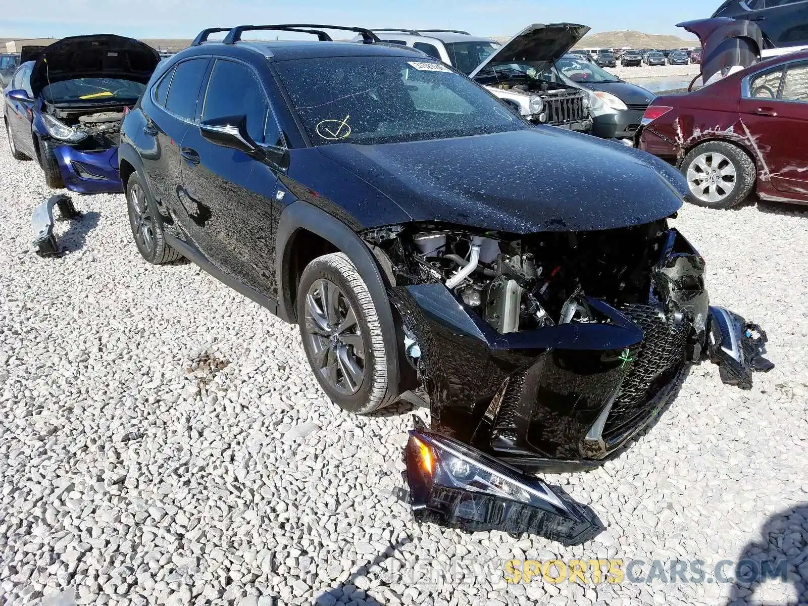 1 Photograph of a damaged car JTHU9JBH6K2017164 LEXUS UX 250H 2019