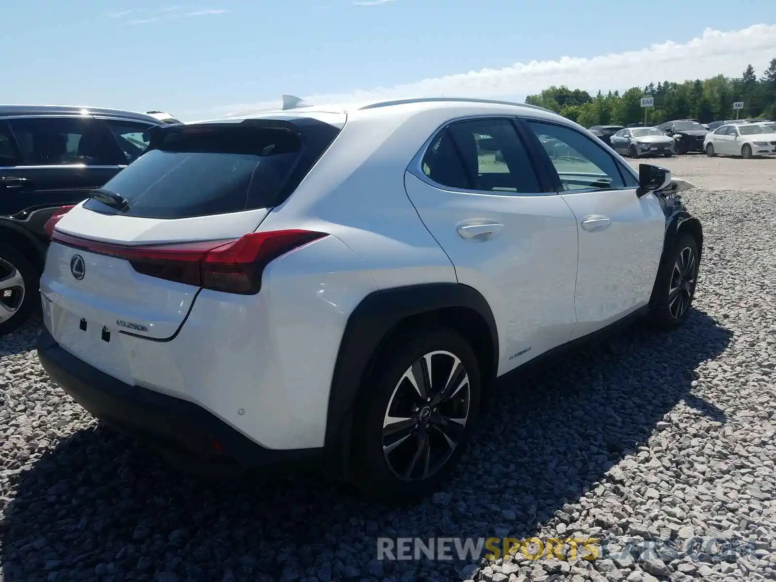 4 Фотография поврежденного автомобиля JTHU9JBH7K2001832 LEXUS UX 250H 2019