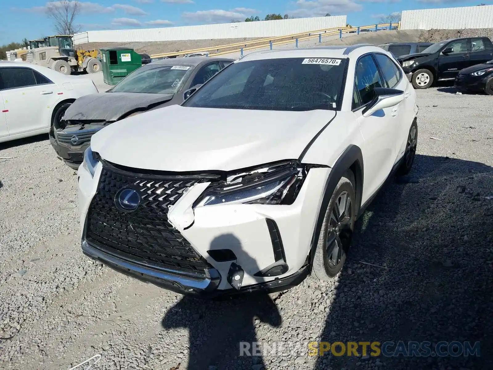 2 Photograph of a damaged car JTHU9JBH7K2009557 LEXUS UX 250H 2019