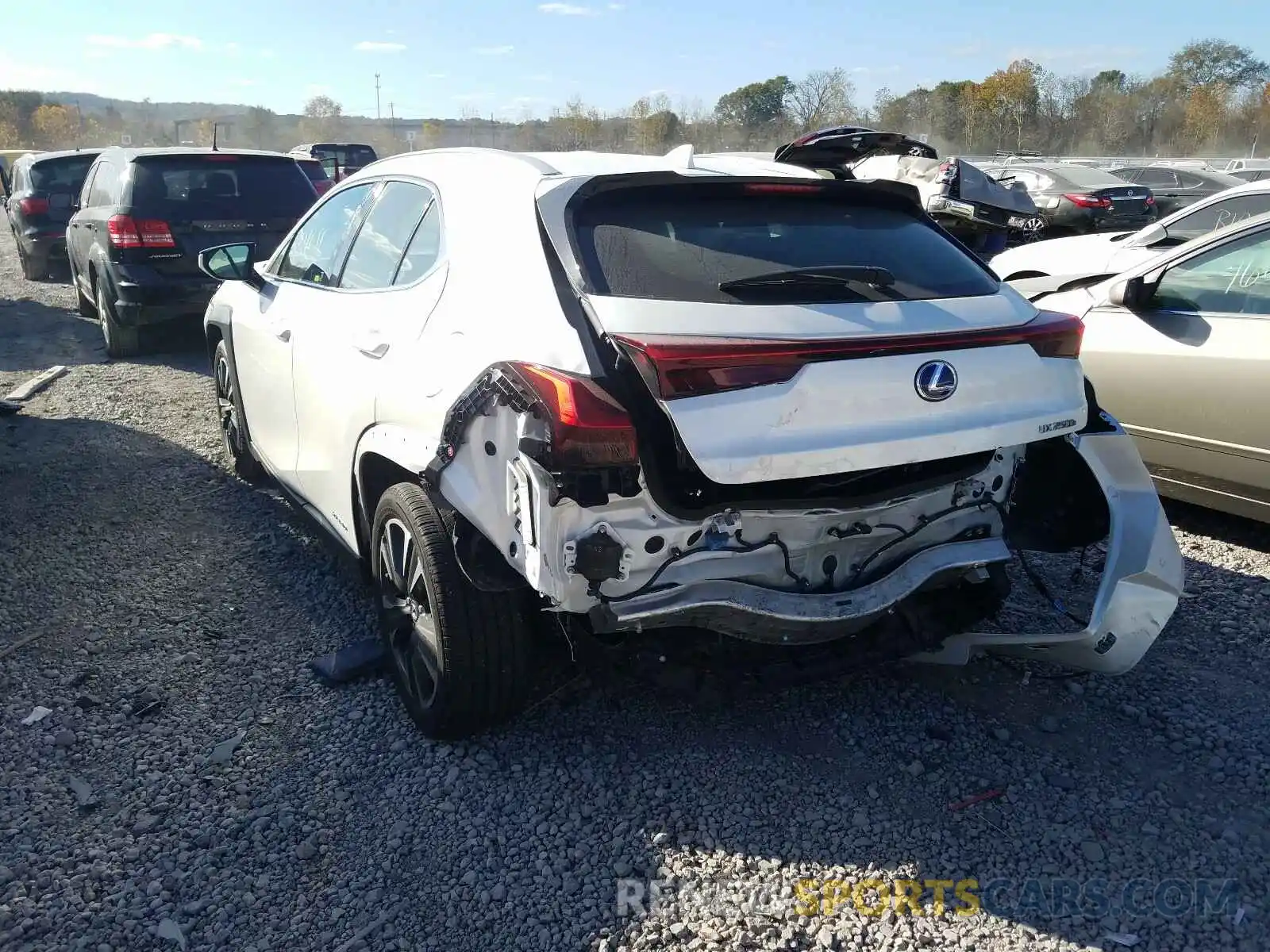 3 Photograph of a damaged car JTHU9JBH7K2009557 LEXUS UX 250H 2019