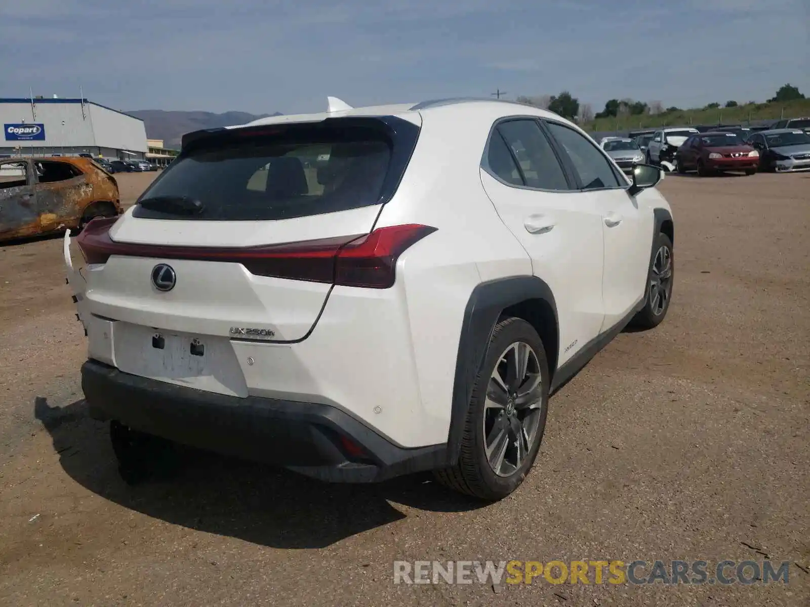 4 Фотография поврежденного автомобиля JTHU9JBH7K2009607 LEXUS UX 250H 2019