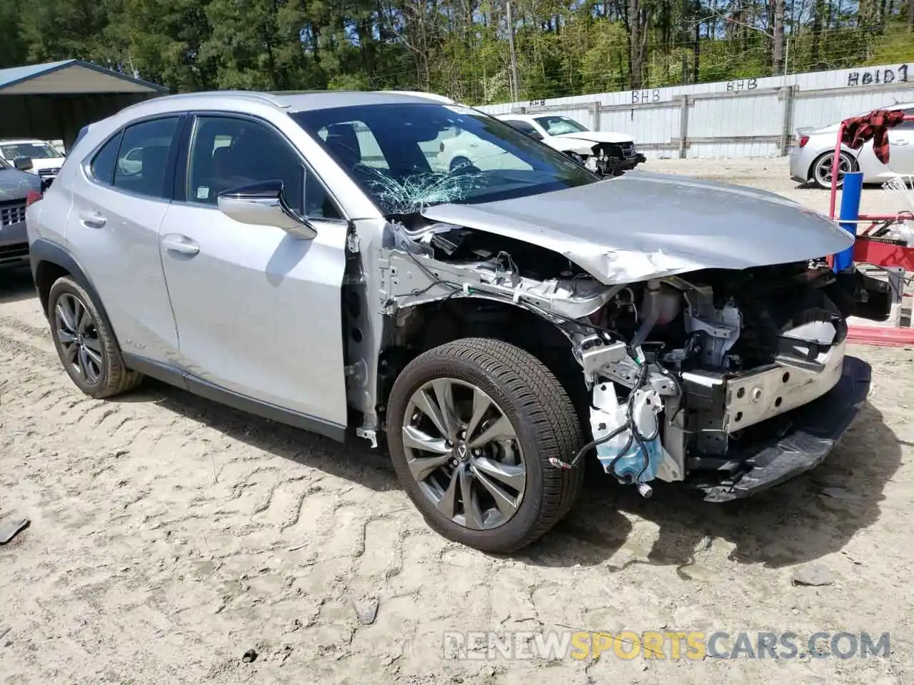 1 Photograph of a damaged car JTHU9JBH7K2011423 LEXUS UX 250H 2019