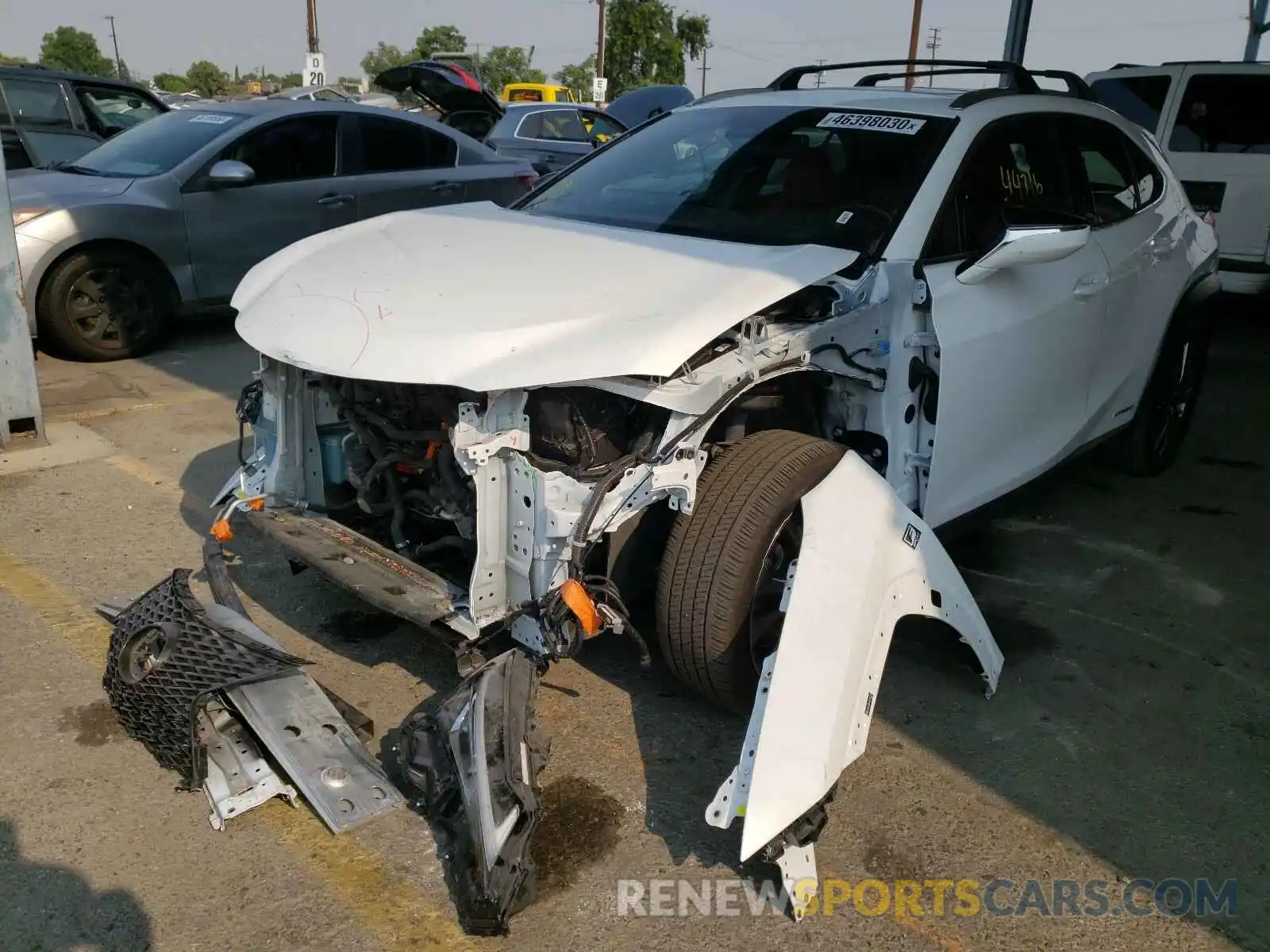 2 Photograph of a damaged car JTHU9JBH7K2012278 LEXUS UX 250H 2019