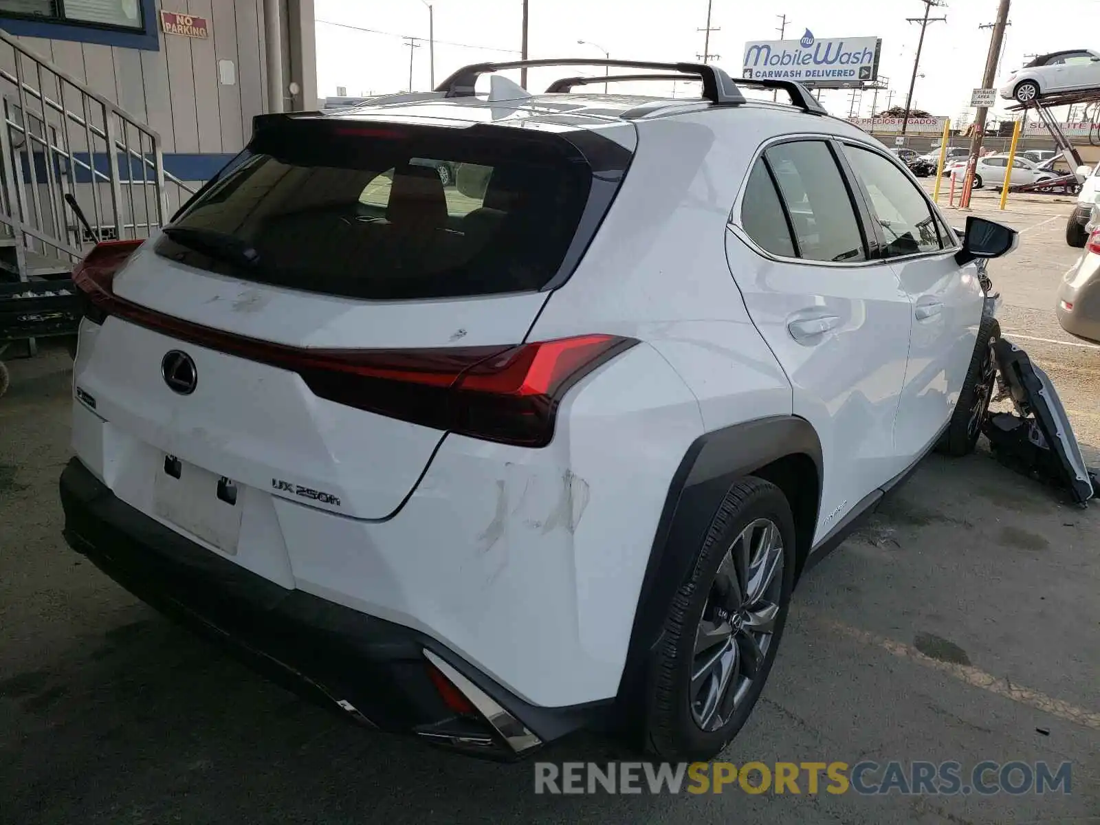 4 Фотография поврежденного автомобиля JTHU9JBH7K2012278 LEXUS UX 250H 2019