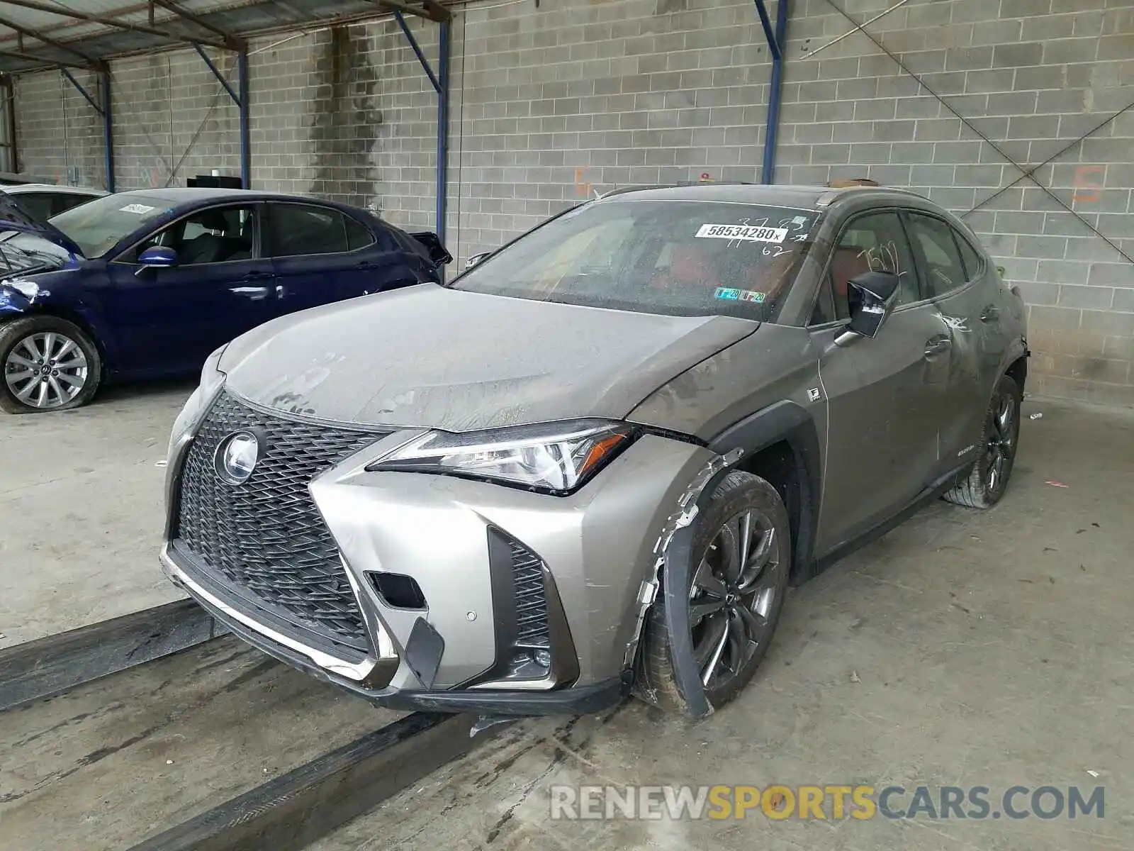 2 Фотография поврежденного автомобиля JTHU9JBH7K2013785 LEXUS UX 250H 2019