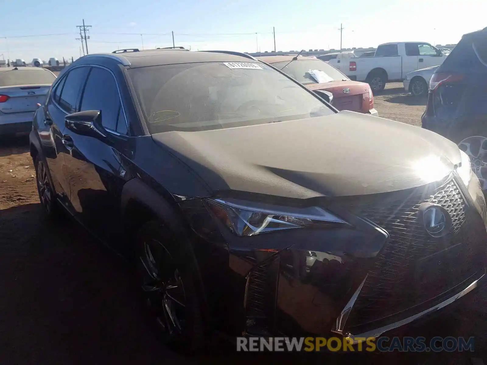 1 Photograph of a damaged car JTHU9JBH8K2002424 LEXUS UX 250H 2019