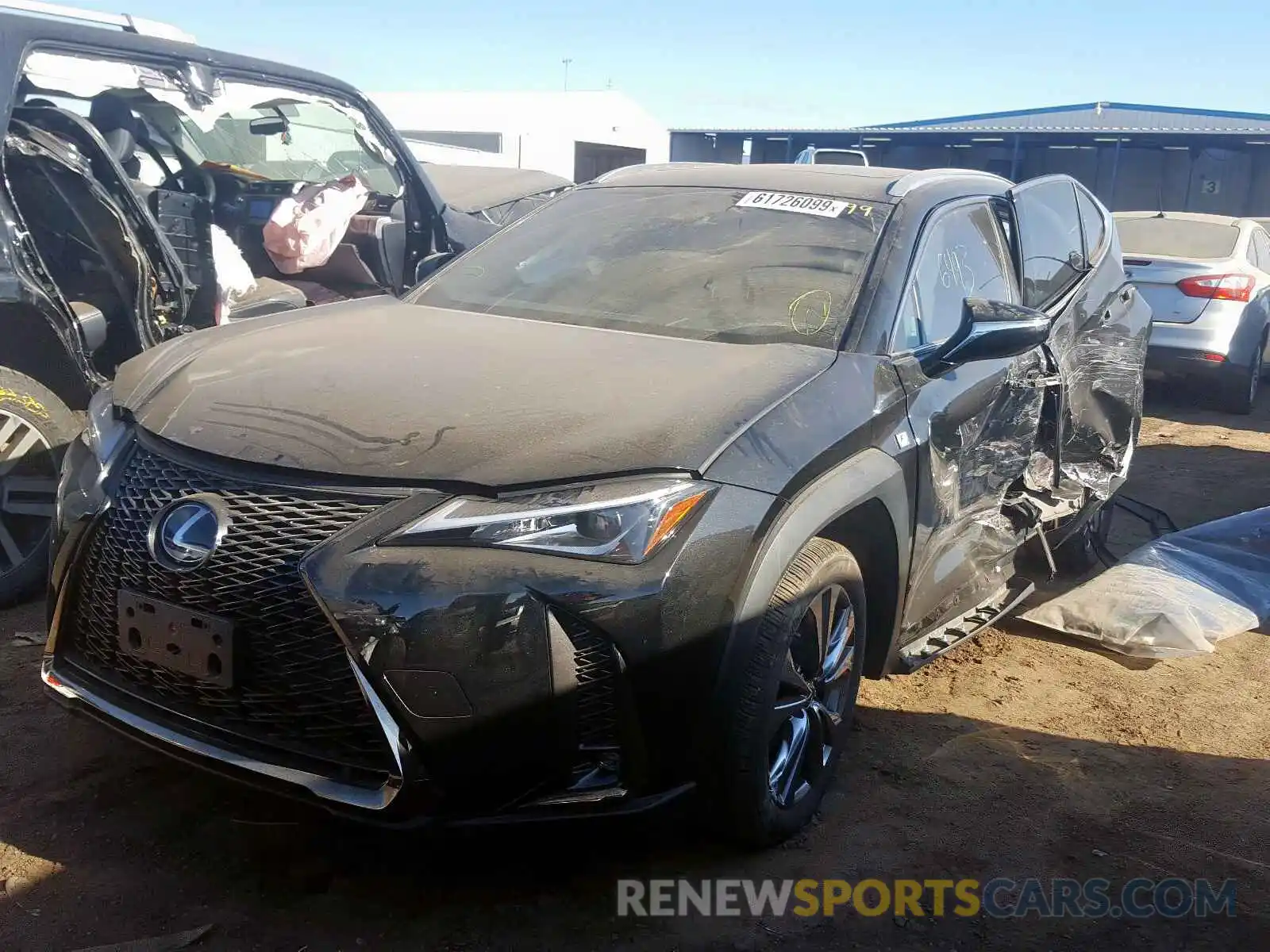 2 Фотография поврежденного автомобиля JTHU9JBH8K2002424 LEXUS UX 250H 2019