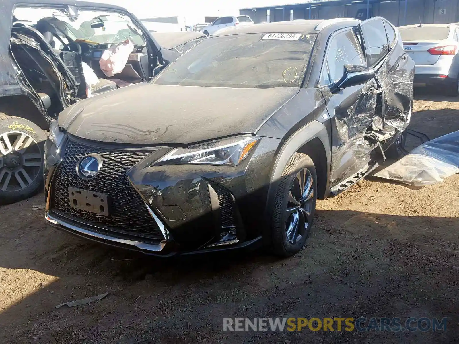 3 Фотография поврежденного автомобиля JTHU9JBH8K2002424 LEXUS UX 250H 2019